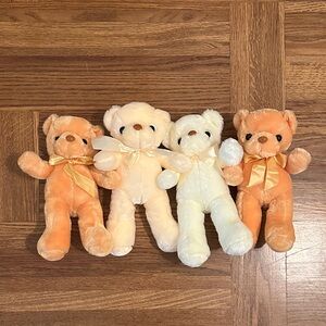 🐻 Plush Teddy Bear Bundle of 4 🧸